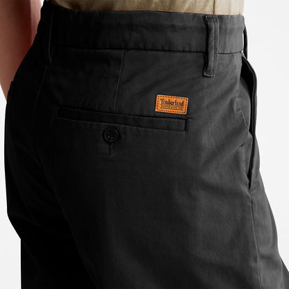 Timberland Mens Squam Lake Stretch Chino Shorts for Men in Black