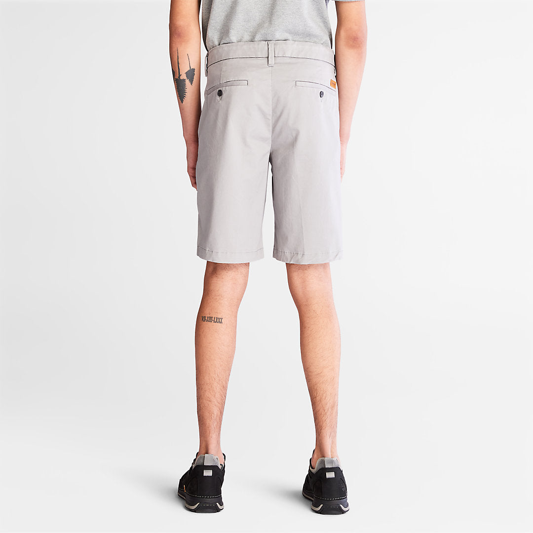 Timberland Mens Squam Lake Stretch Chino Shorts for Men in Grey