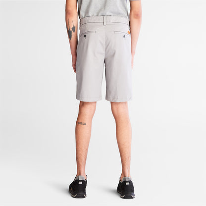 Timberland Mens Squam Lake Stretch Chino Shorts for Men in Grey