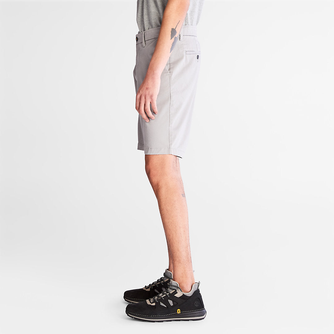 Timberland Mens Squam Lake Stretch Chino Shorts for Men in Grey