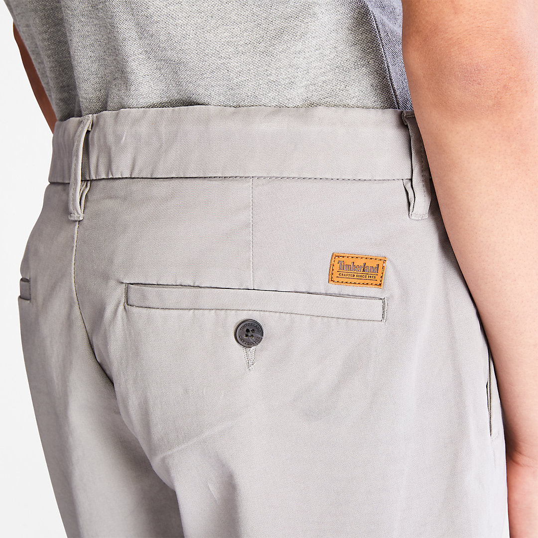 Timberland Mens Squam Lake Stretch Chino Shorts for Men in Grey