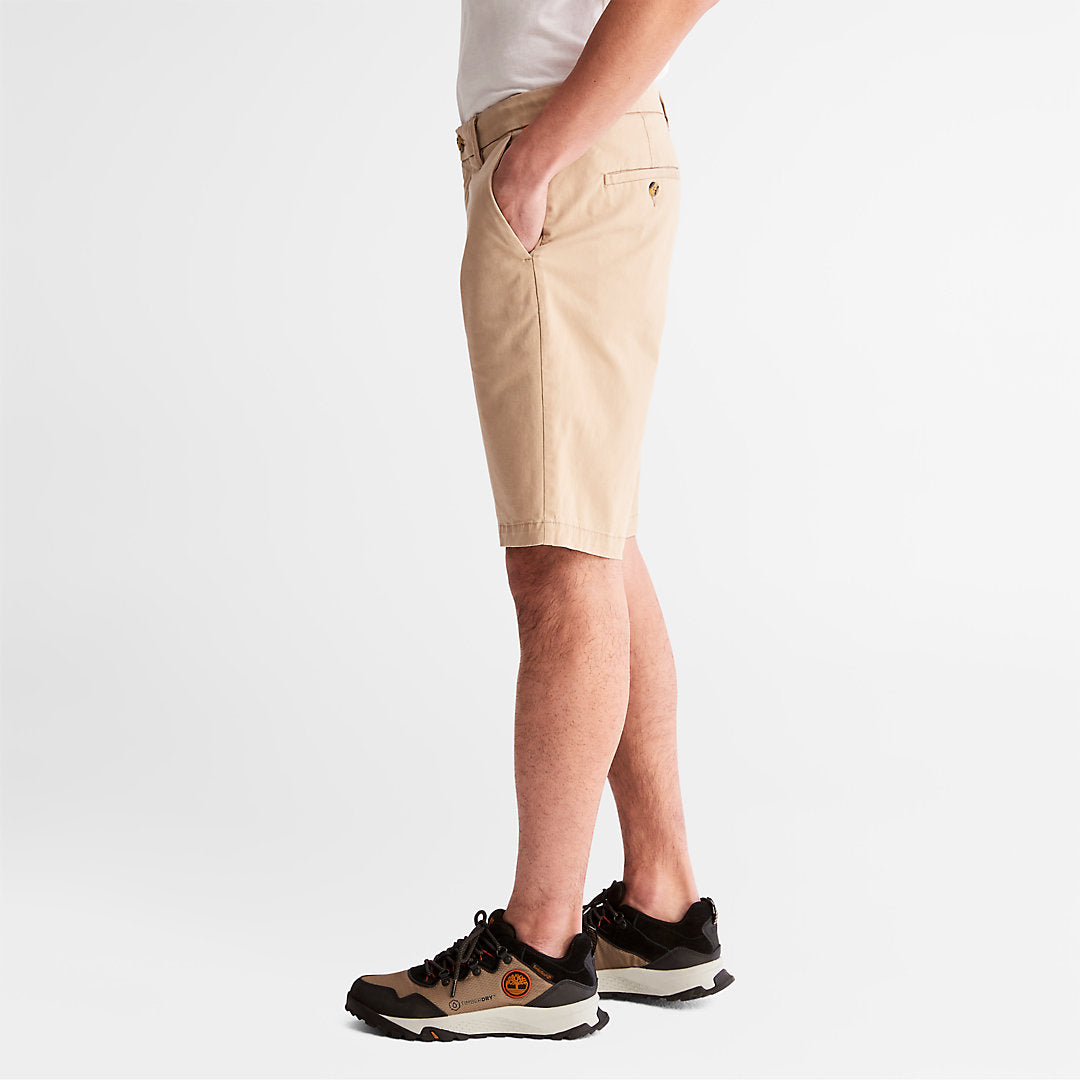 Timberland Mens Squam Lake Stretch Chino Shorts for Men in Beige