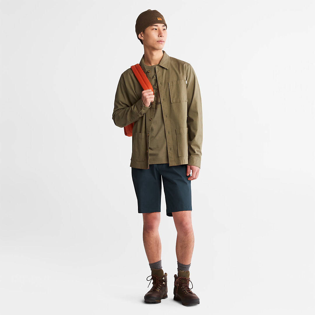 Timberland Mens Squam Lake Stretch Chino Shorts for Men in Dark Blue