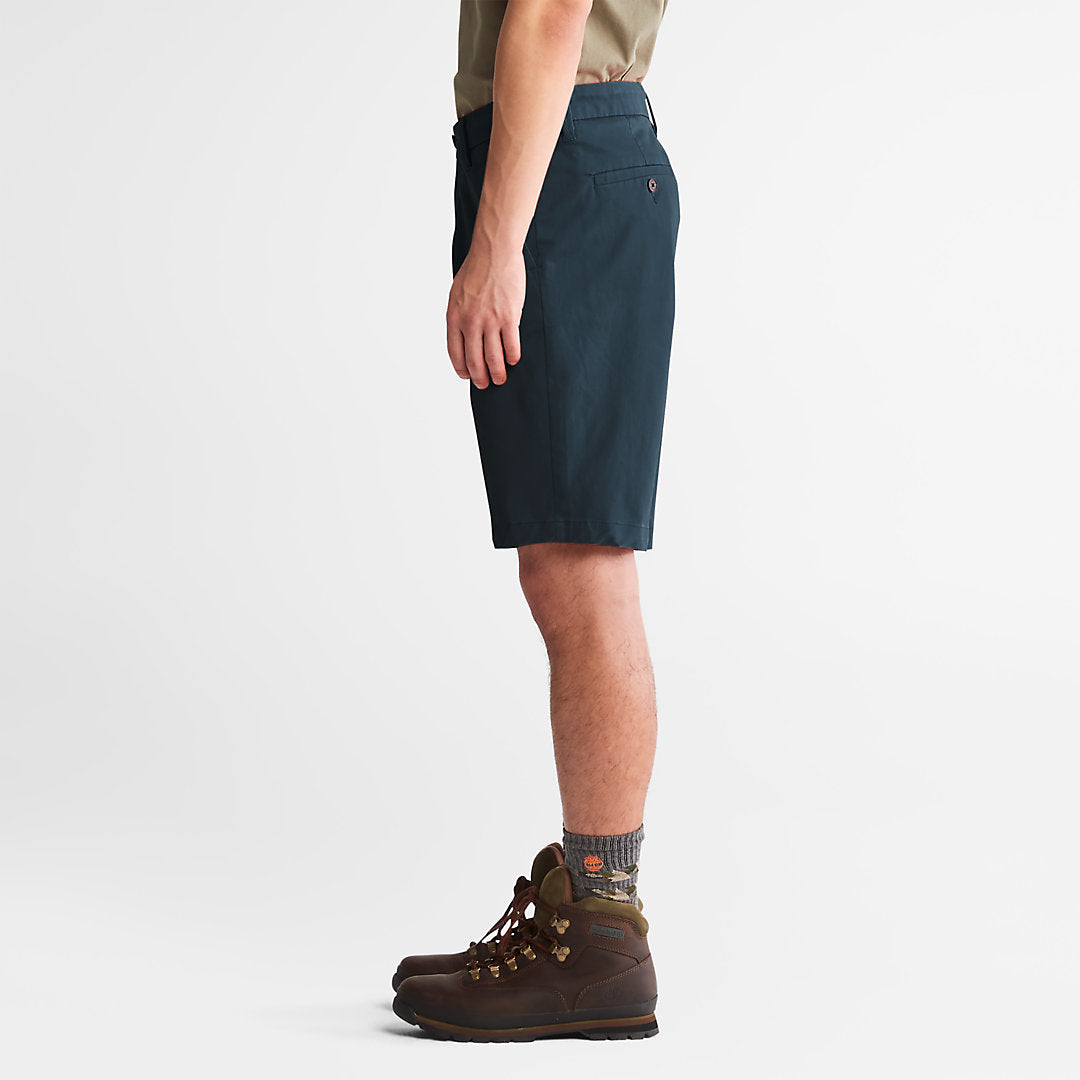 Timberland Mens Squam Lake Stretch Chino Shorts for Men in Dark Blue