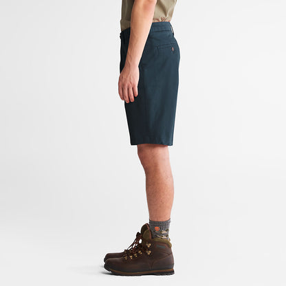 Timberland Mens Squam Lake Stretch Chino Shorts for Men in Dark Blue