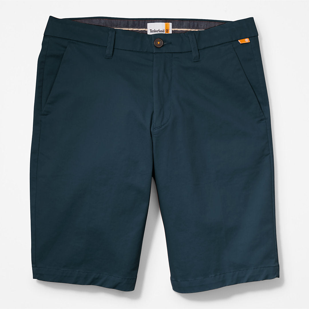 Timberland Mens Squam Lake Stretch Chino Shorts for Men in Dark Blue