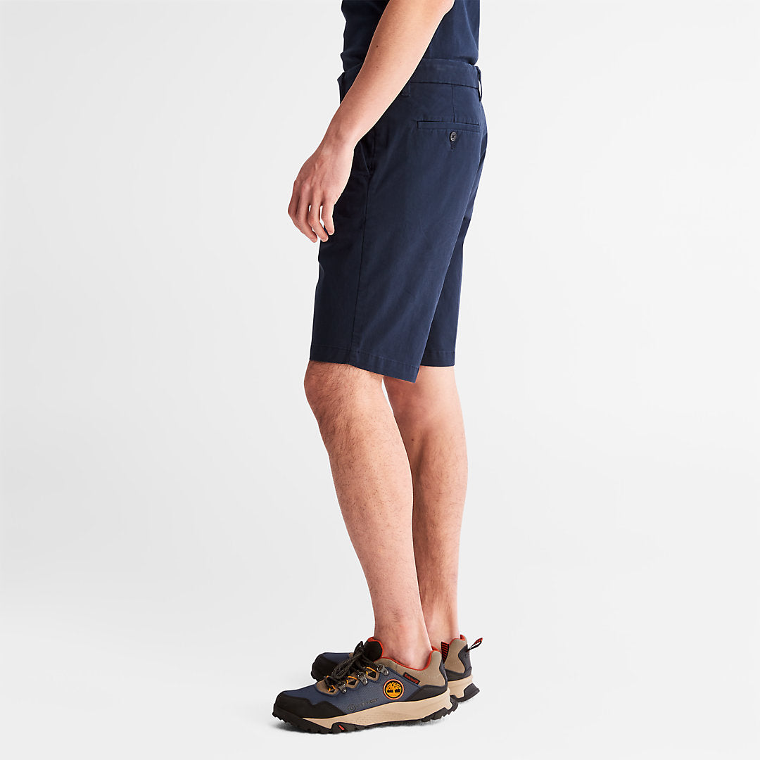 Timberland Mens Squam Lake Stretch Chino Shorts for Men in Navy