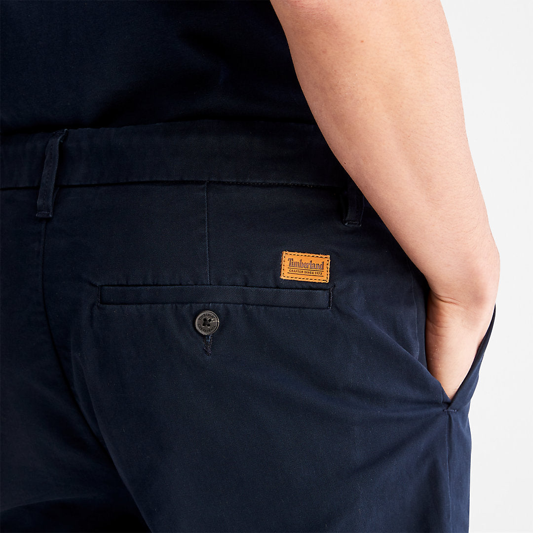 Timberland Mens Squam Lake Stretch Chino Shorts for Men in Navy