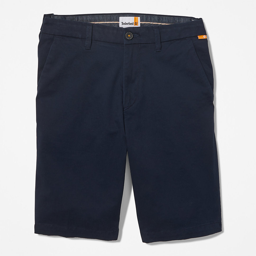 Timberland Mens Squam Lake Stretch Chino Shorts for Men in Navy