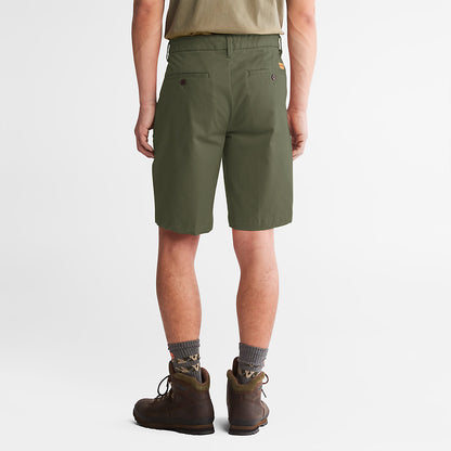 Timberland Mens Squam Lake Stretch Chino Shorts for Men in Green