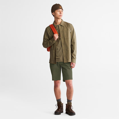 Timberland Mens Squam Lake Stretch Chino Shorts for Men in Green