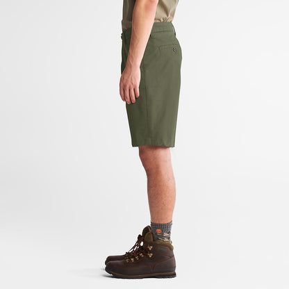 Timberland Mens Squam Lake Stretch Chino Shorts for Men in Green