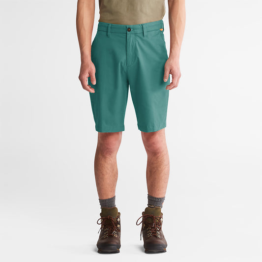 Timberland Mens Squam Lake Stretch Chino Shorts for Men in Green