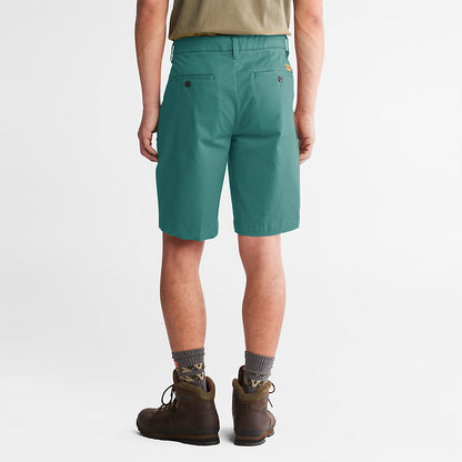 Timberland Mens Squam Lake Stretch Chino Shorts for Men in Green