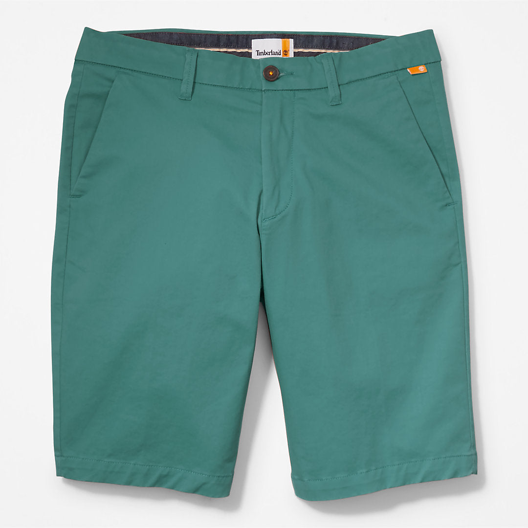 Timberland Mens Squam Lake Stretch Chino Shorts for Men in Green
