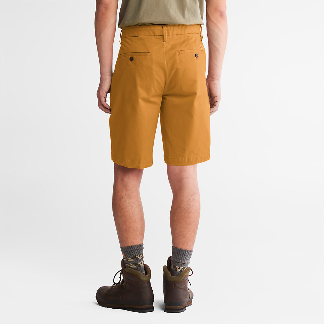 Timberland Mens Squam Lake Stretch Chino Shorts for Men in Dark Yellow