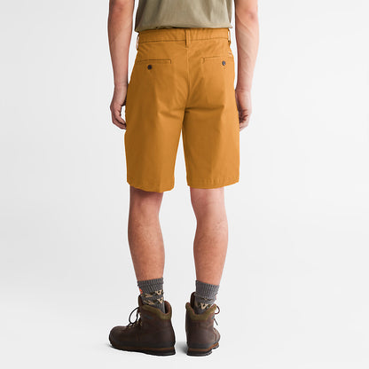 Timberland Mens Squam Lake Stretch Chino Shorts for Men in Dark Yellow