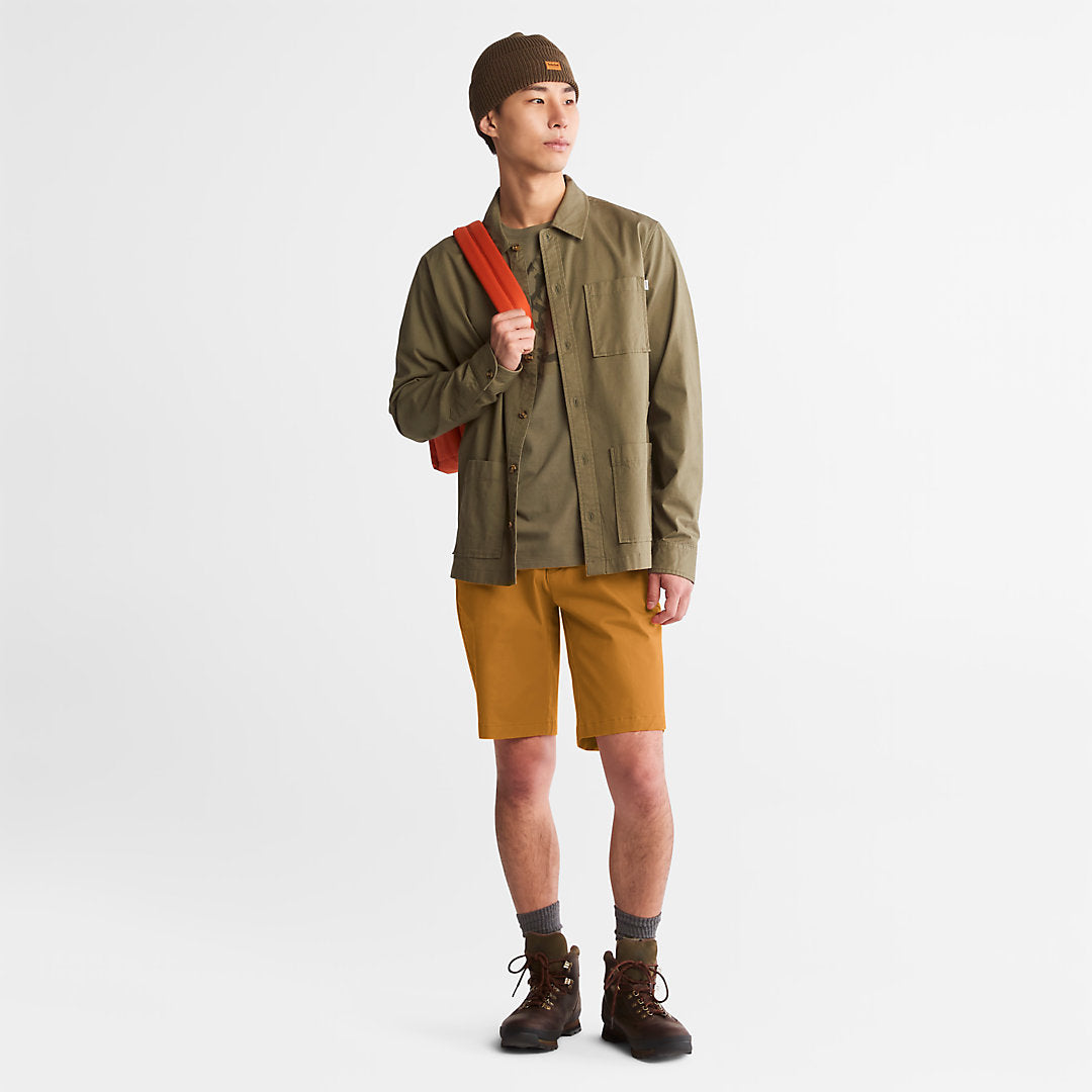 Timberland Mens Squam Lake Stretch Chino Shorts for Men in Dark Yellow