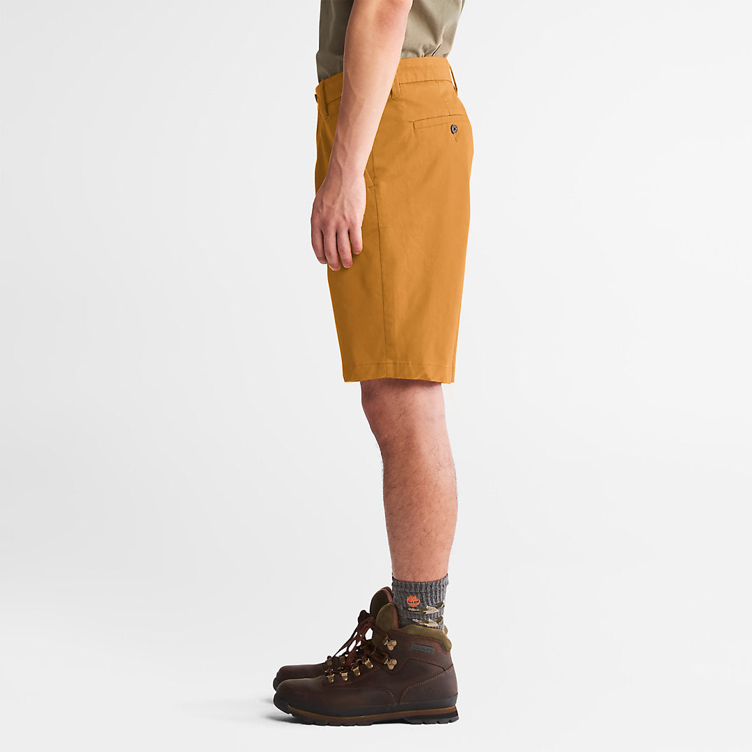 Timberland Mens Squam Lake Stretch Chino Shorts for Men in Dark Yellow
