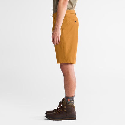 Timberland Mens Squam Lake Stretch Chino Shorts for Men in Dark Yellow