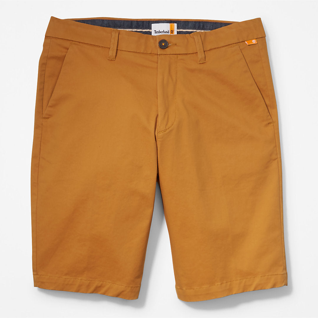 Timberland Mens Squam Lake Stretch Chino Shorts for Men in Dark Yellow