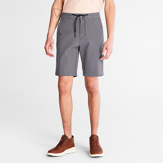 Timberland Mens Squam Lake Seersucker Shorts for Men in Grey