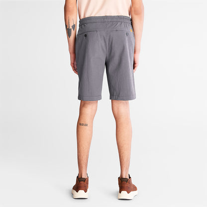 Timberland Mens Squam Lake Seersucker Shorts for Men in Grey