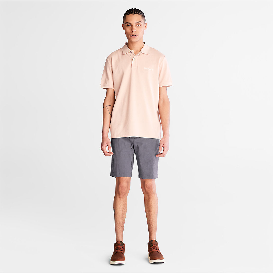 Timberland Mens Squam Lake Seersucker Shorts for Men in Grey