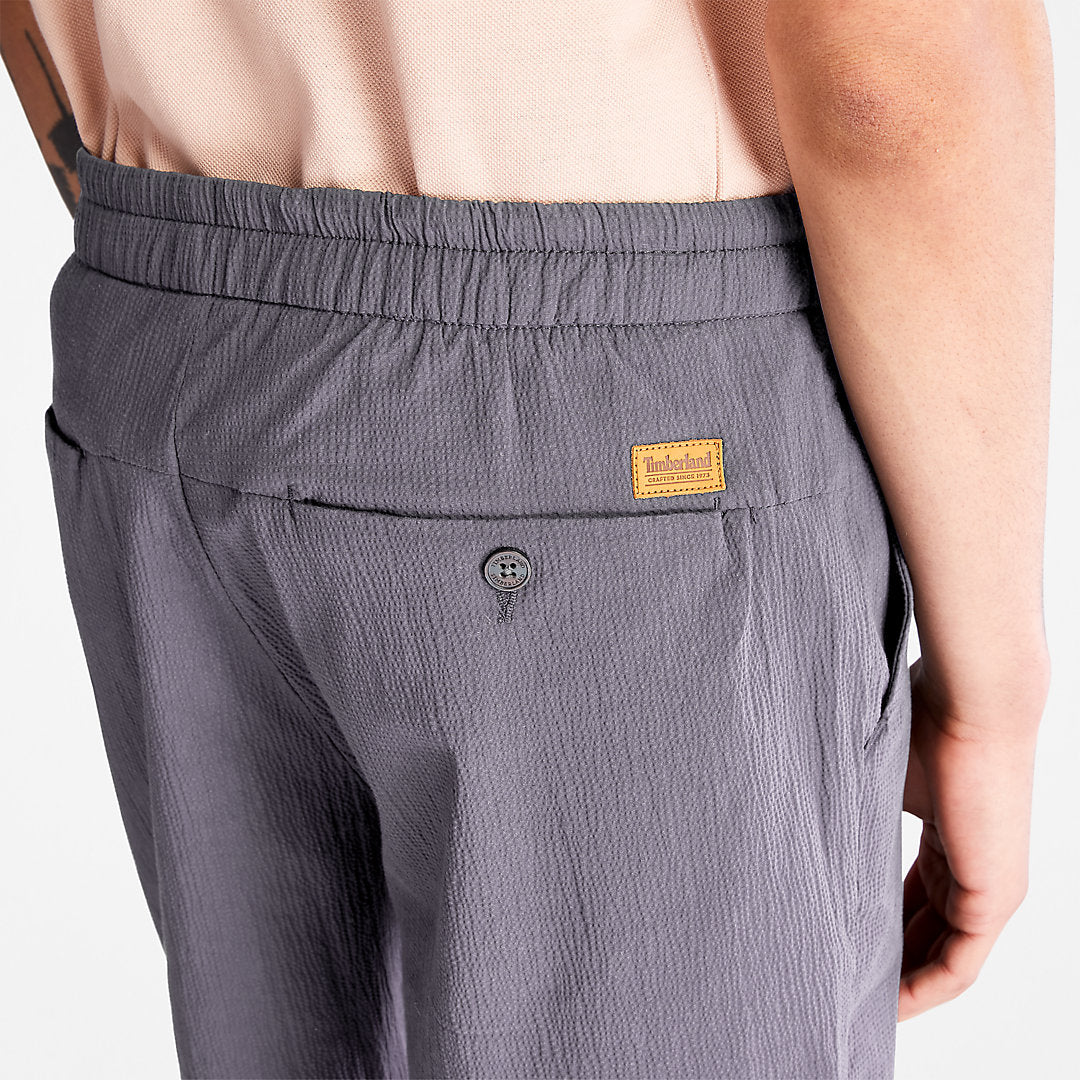 Timberland Mens Squam Lake Seersucker Shorts for Men in Grey