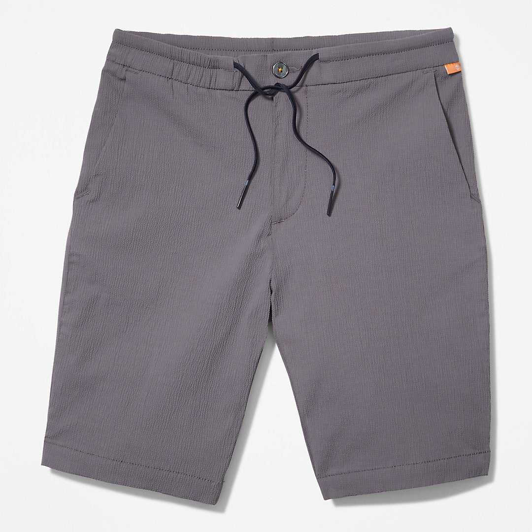 Timberland Mens Squam Lake Seersucker Shorts for Men in Grey