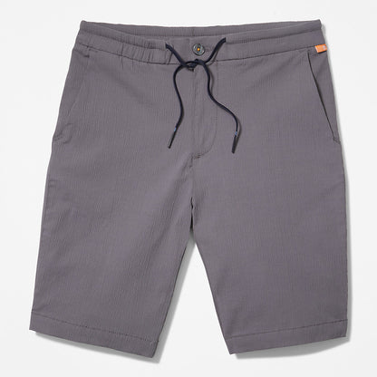 Timberland Mens Squam Lake Seersucker Shorts for Men in Grey