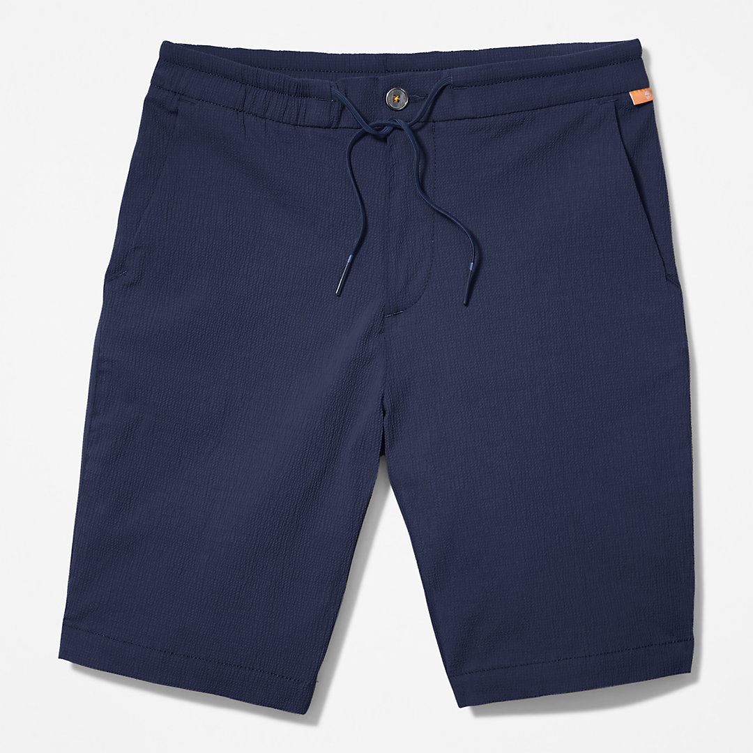 Timberland Mens Squam Lake Seersucker Shorts for Men in Navy