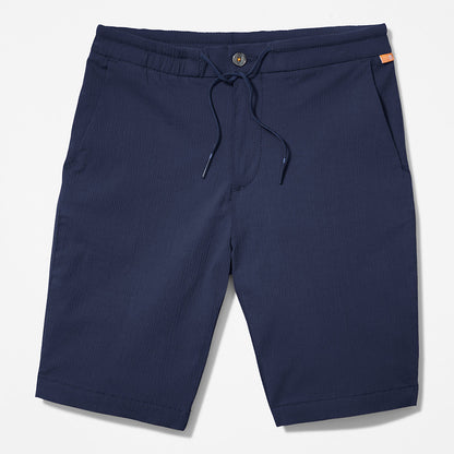 Timberland Mens Squam Lake Seersucker Shorts for Men in Navy