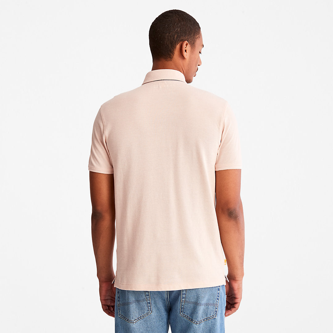 Timberland Mens Baboosic Brook Oxford Polo for Men in Light Pink