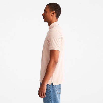 Timberland Mens Baboosic Brook Oxford Polo for Men in Light Pink