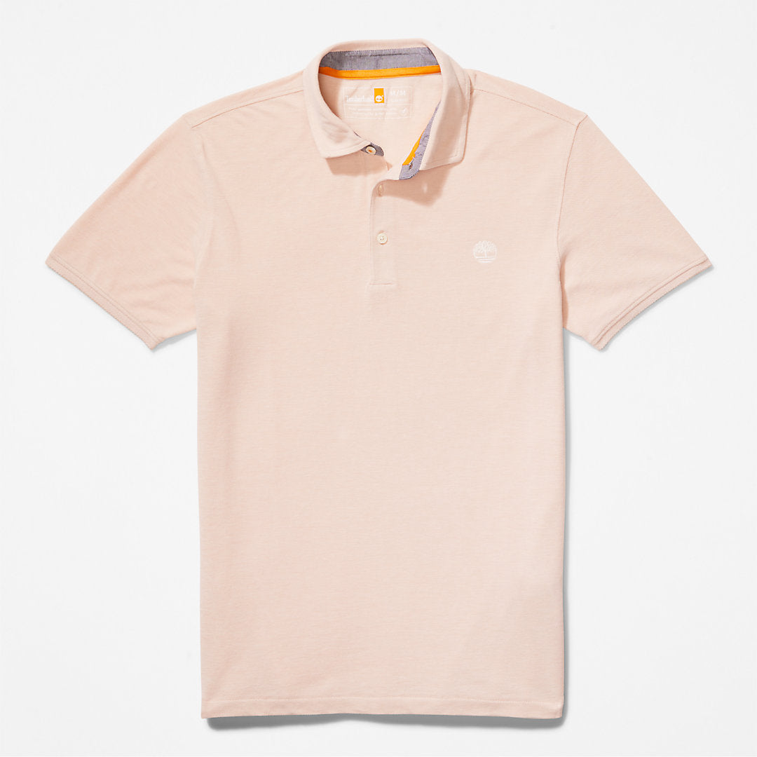 Timberland Mens Baboosic Brook Oxford Polo for Men in Light Pink