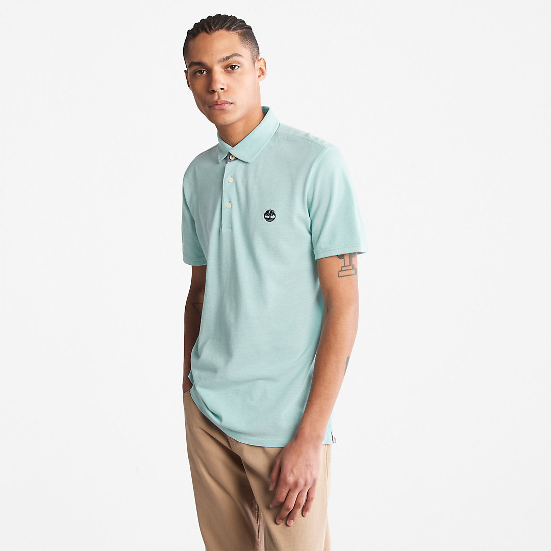 Timberland Mens Baboosic Brook Oxford Polo for Men in Green