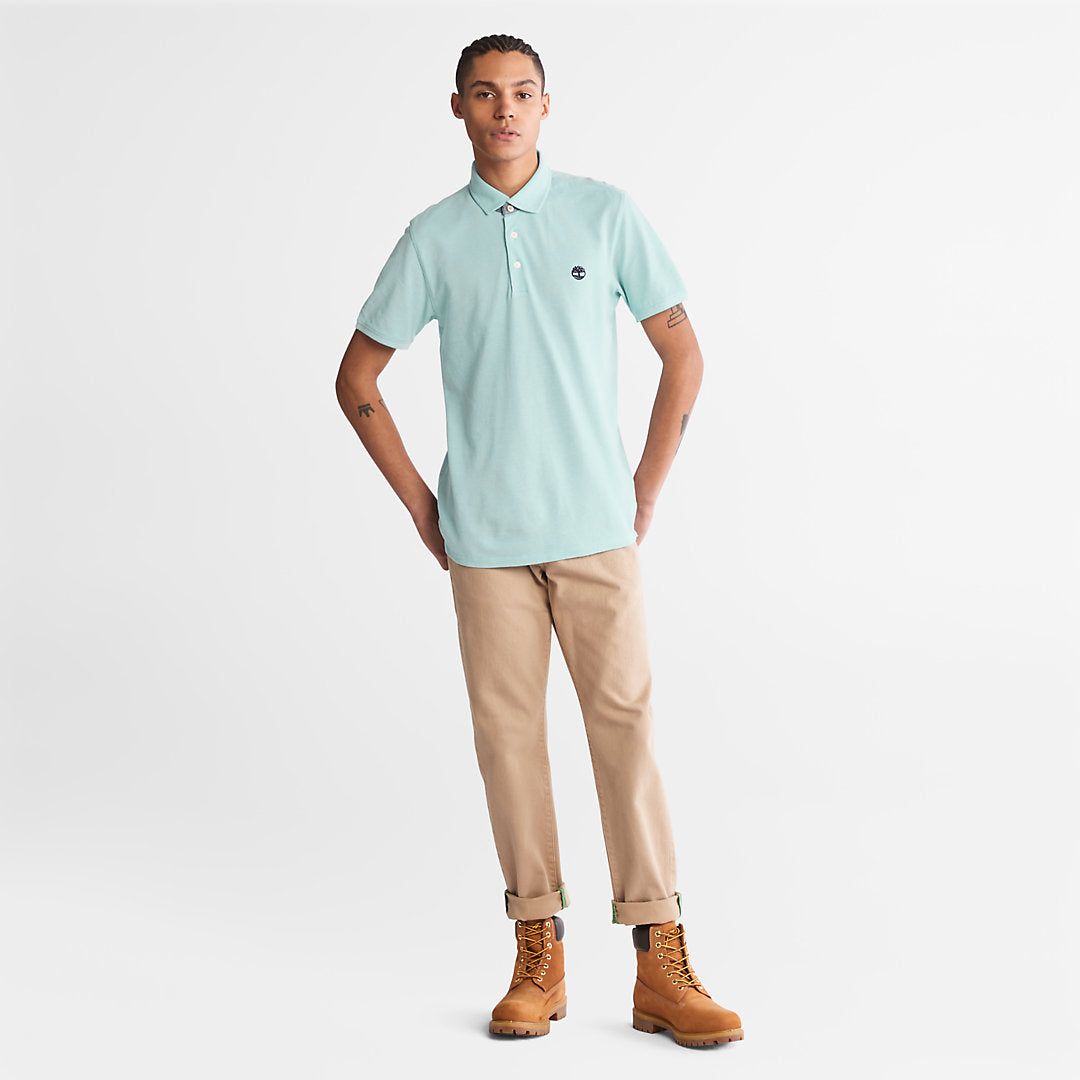 Timberland Mens Baboosic Brook Oxford Polo for Men in Green