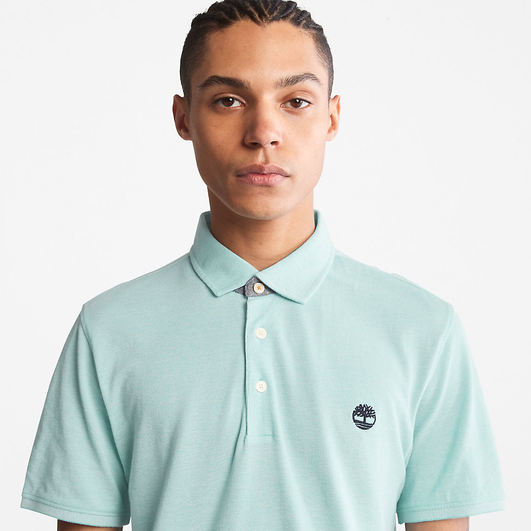 Timberland Mens Baboosic Brook Oxford Polo for Men in Green
