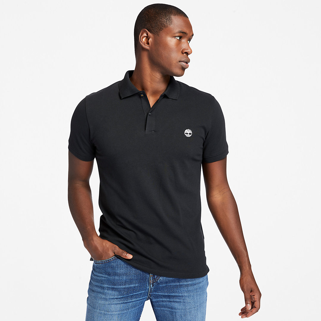 Timberland Mens Merrymeeting River Polo Shirt for Men in Black