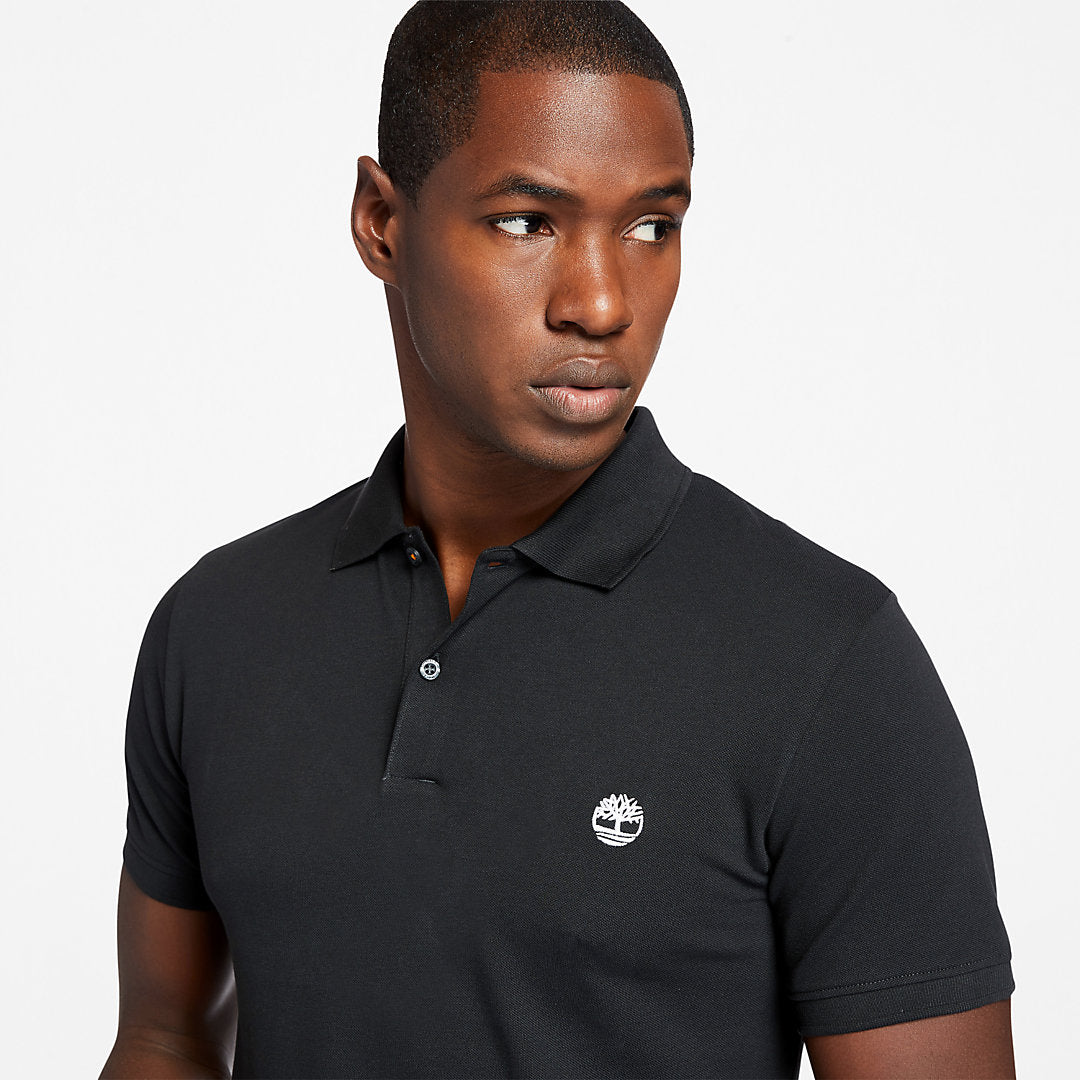 Timberland Mens Merrymeeting River Polo Shirt for Men in Black