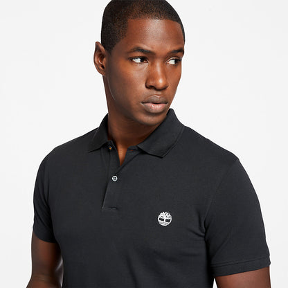 Timberland Mens Merrymeeting River Polo Shirt for Men in Black