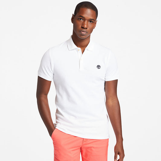 Timberland Mens Merrymeeting River Polo Shirt for Men in White