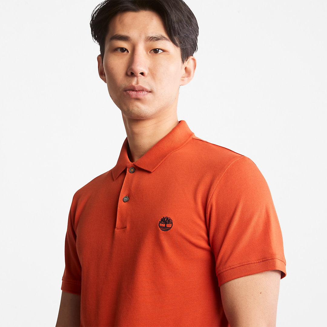 Timberland Mens Merrymeeting River Polo Shirt for Men in Orange