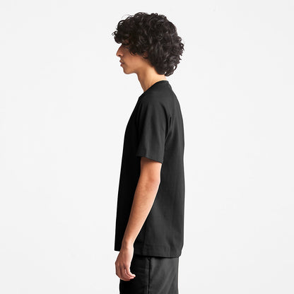 Timberland Mens Heavyweight Logo T-Shirt for Men in Black