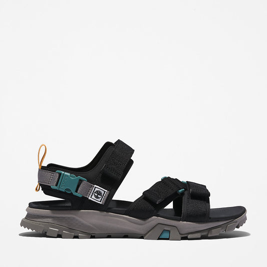 Timberland Mens Garrison Trail Webbing-strap Sandal for Men in Black