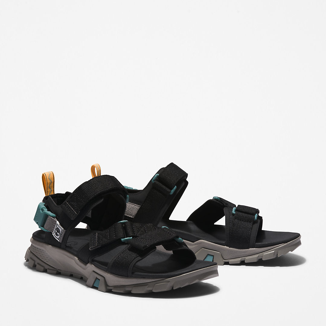 Timberland Mens Garrison Trail Webbing-strap Sandal for Men in Black