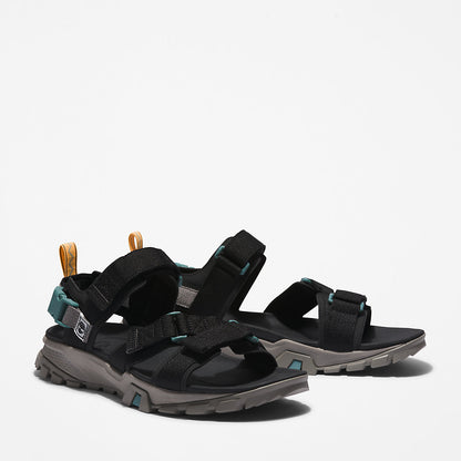 Timberland Mens Garrison Trail Webbing-strap Sandal for Men in Black