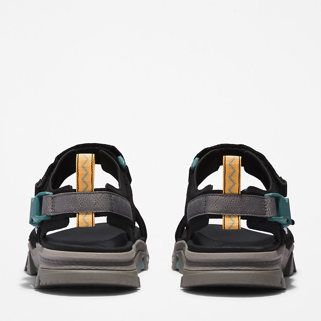 Timberland Mens Garrison Trail Webbing-strap Sandal for Men in Black