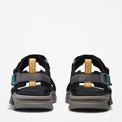 Timberland Mens Garrison Trail Webbing-strap Sandal for Men in Black